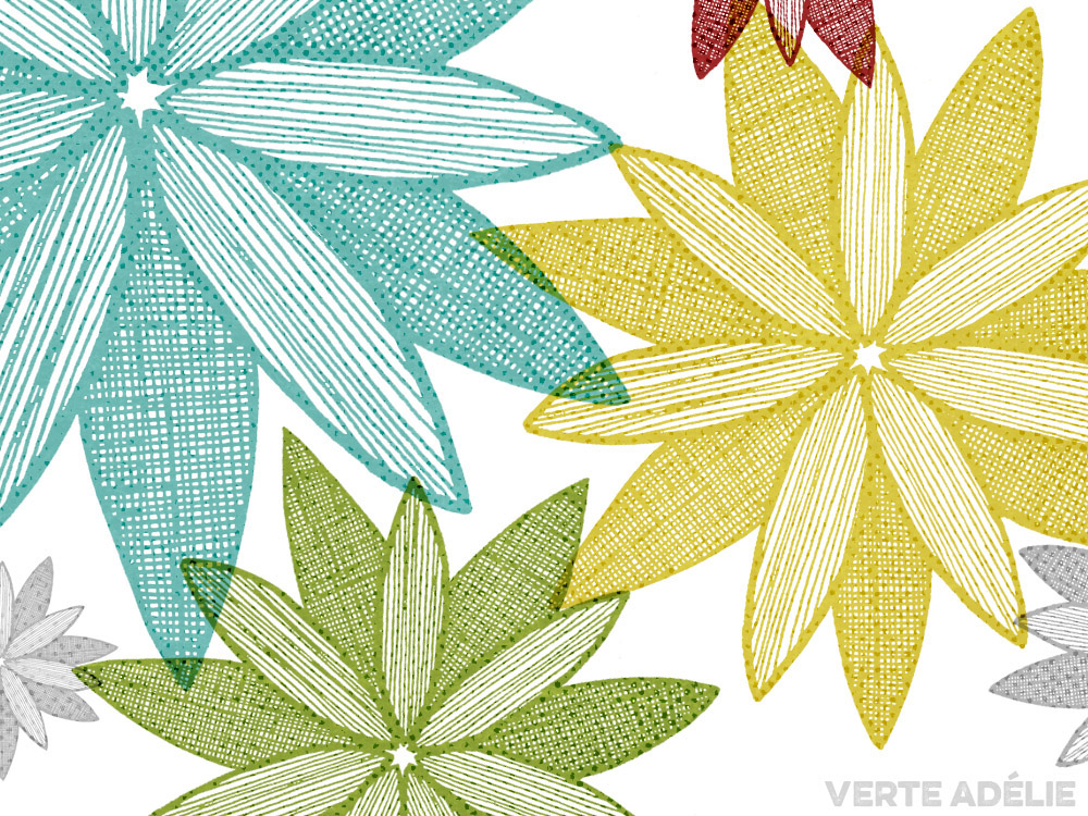 Revisiting hand-drawn flowers again