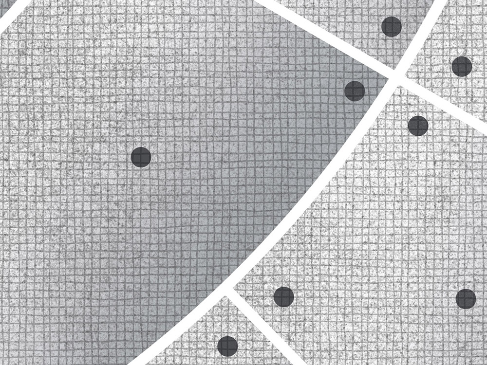 A geometric image inspired by a telescope in Antarctica