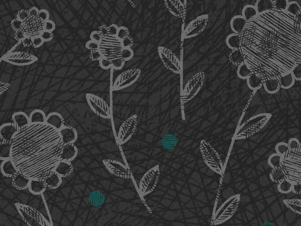 A dark flowery pattern